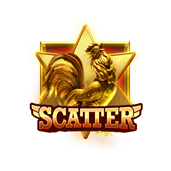 - สัญลักษณ์ SCATTER เกม Rooster Rumble