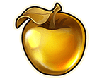 สัญลักษณ์แอปเปิ้ลทองคำ สล็อต FRUIT SUPER NOVA